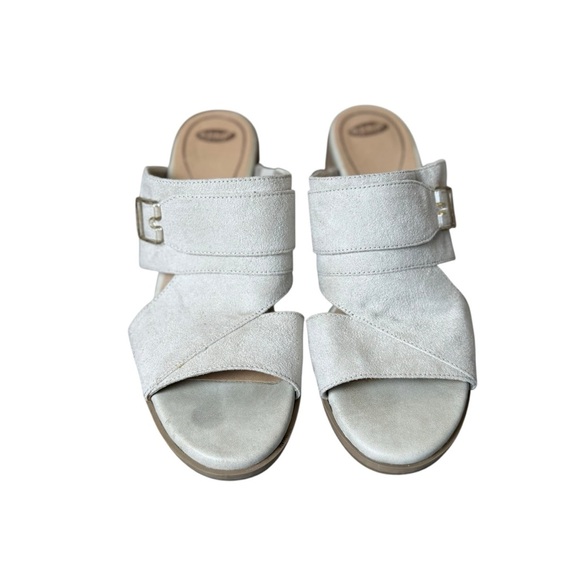 Dr. Scholl's Spellbound Sandals Women's 8M Open Toe Block Heel Taupe Slip-On - Picture 3 of 11